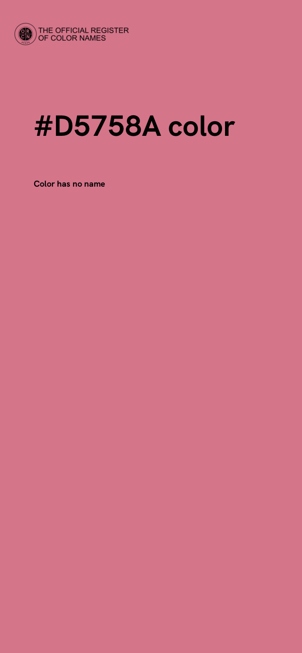 #D5758A color image