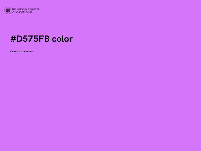#D575FB color image