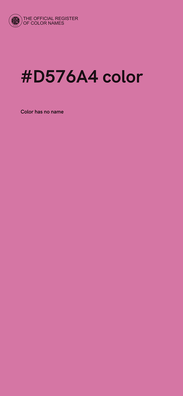 #D576A4 color image