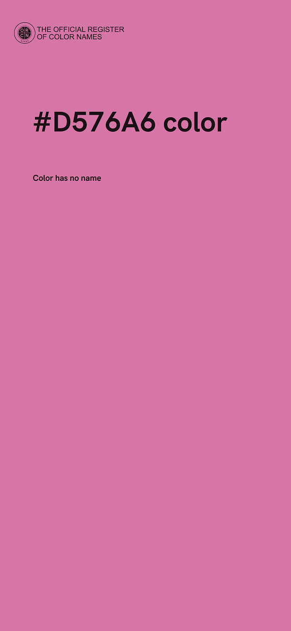 #D576A6 color image