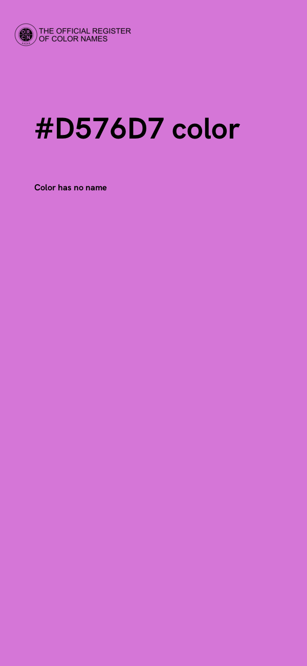 #D576D7 color image