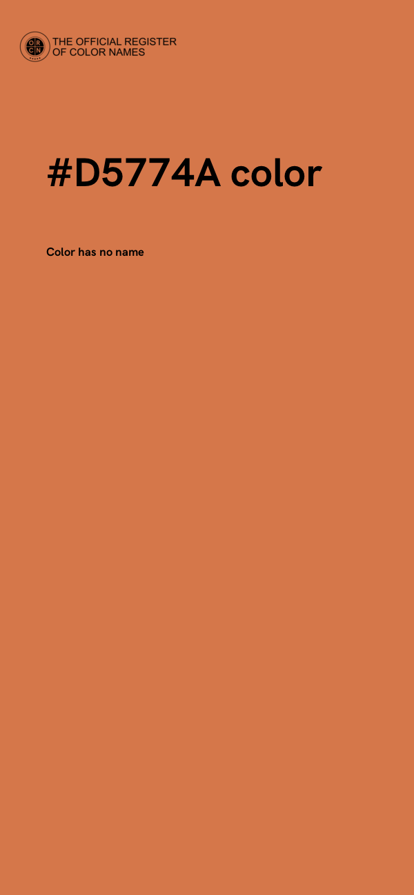 #D5774A color image