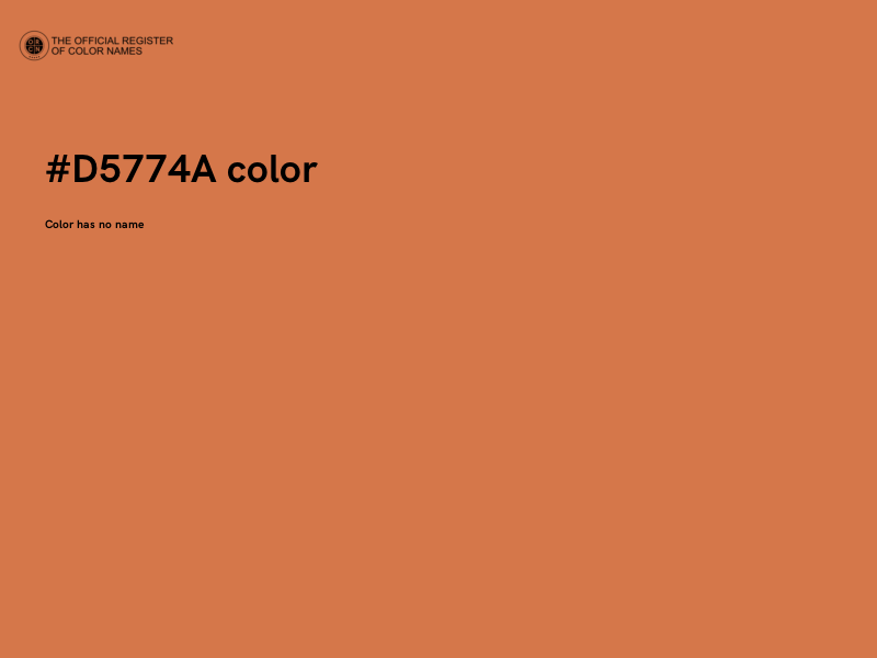 #D5774A color image
