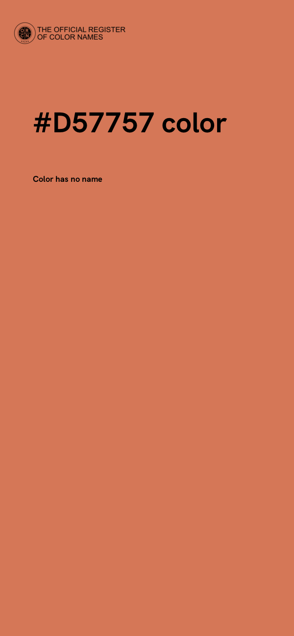 #D57757 color image