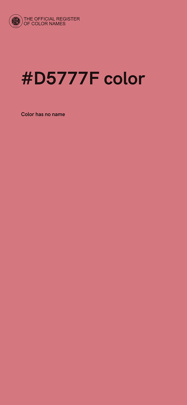 #D5777F color image