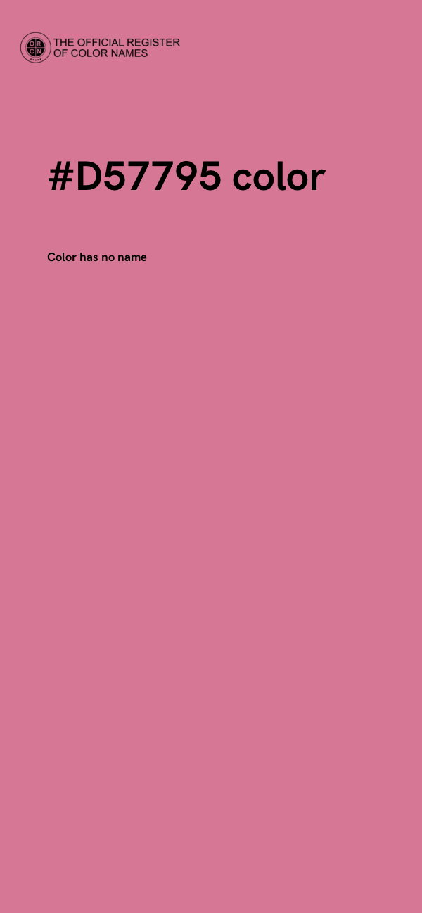 #D57795 color image