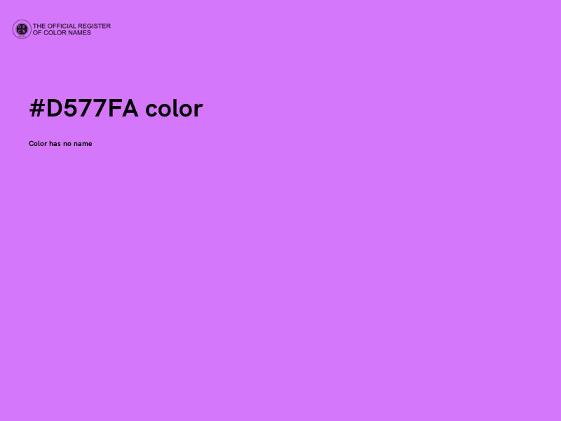 #D577FA color image