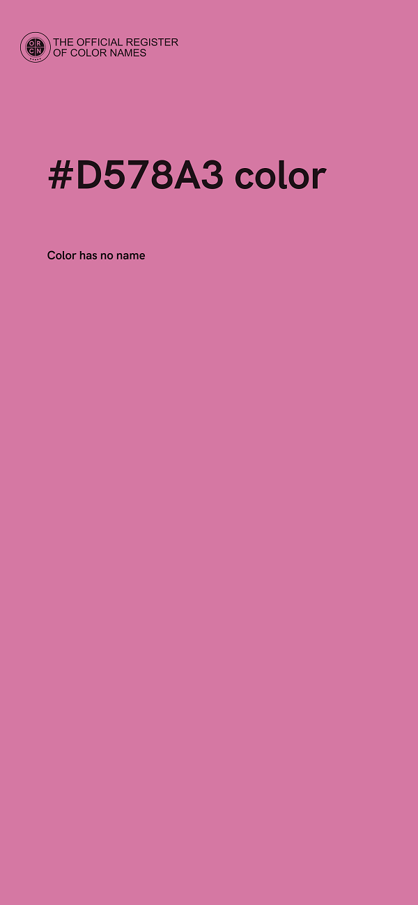 #D578A3 color image