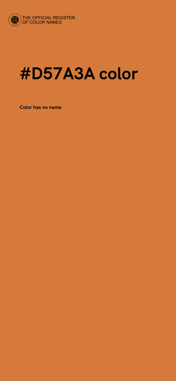 #D57A3A color image