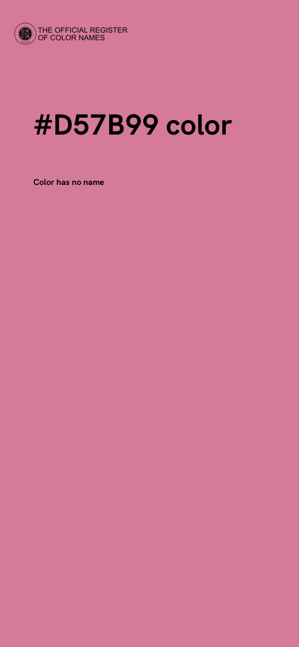 #D57B99 color image