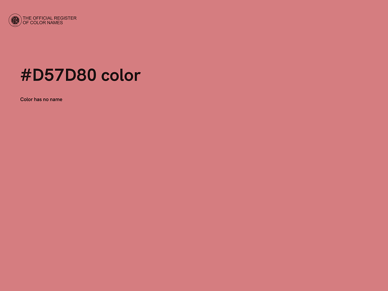 #D57D80 color image