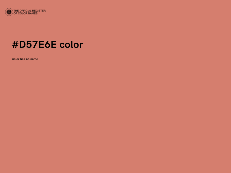 #D57E6E color image