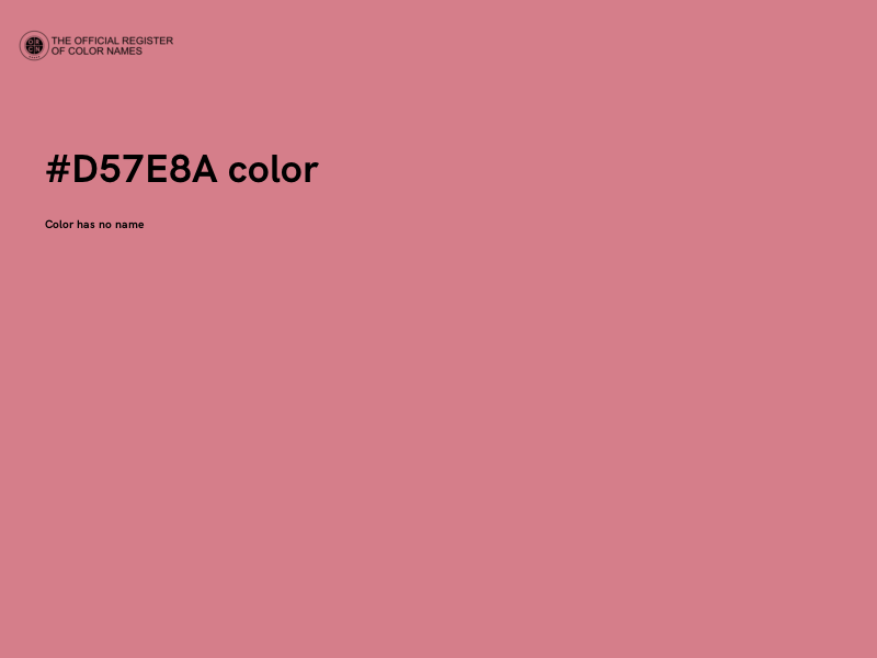 #D57E8A color image