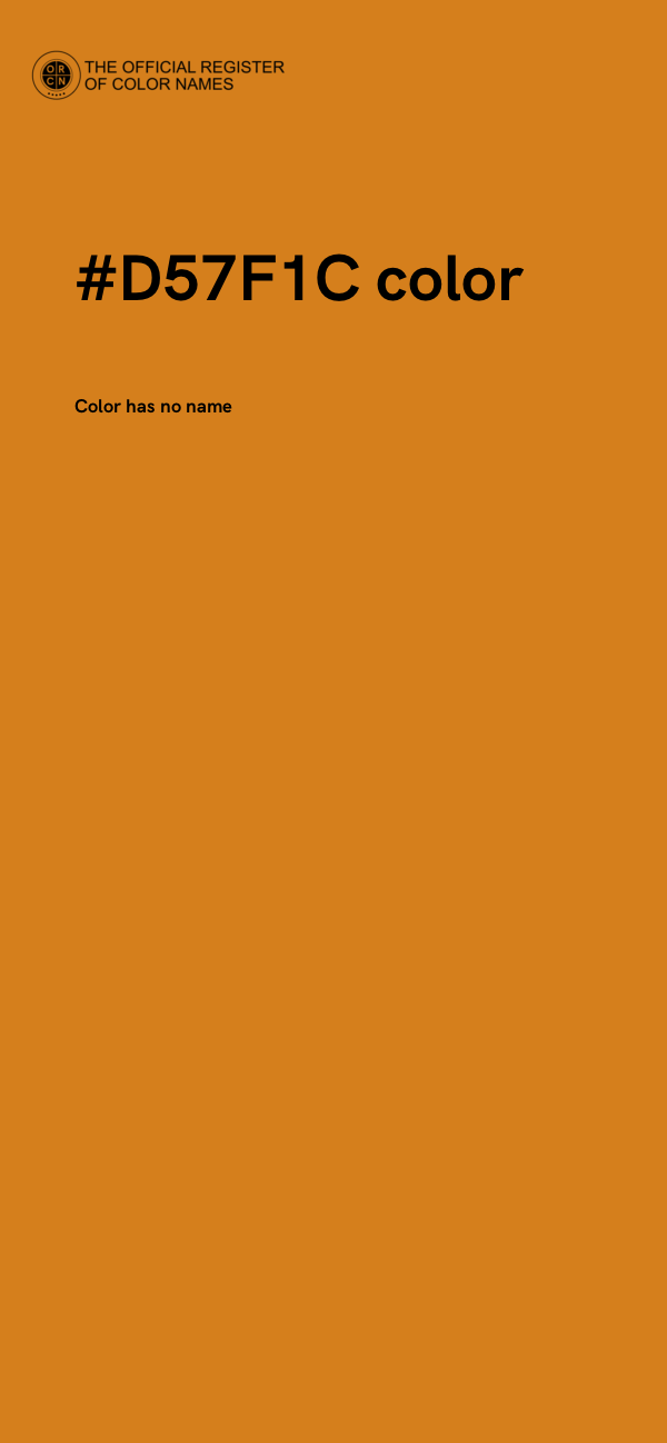 #D57F1C color image