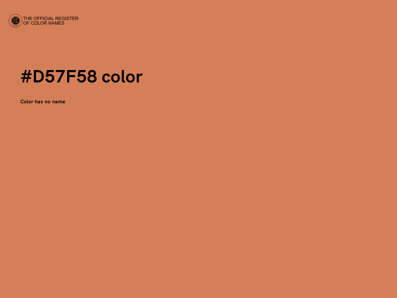 #D57F58 color image