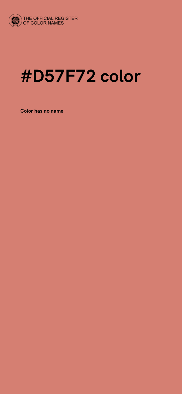#D57F72 color image