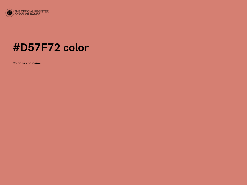 #D57F72 color image