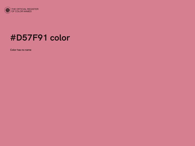 #D57F91 color image