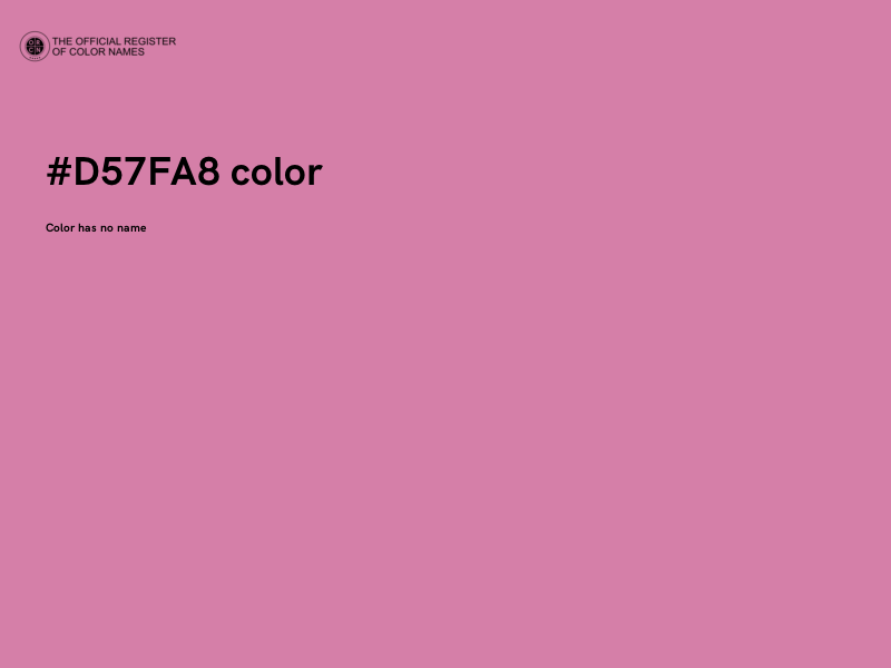 #D57FA8 color image
