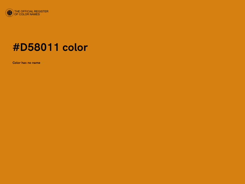#D58011 color image