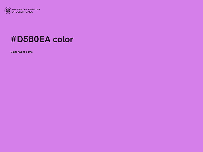 #D580EA color image