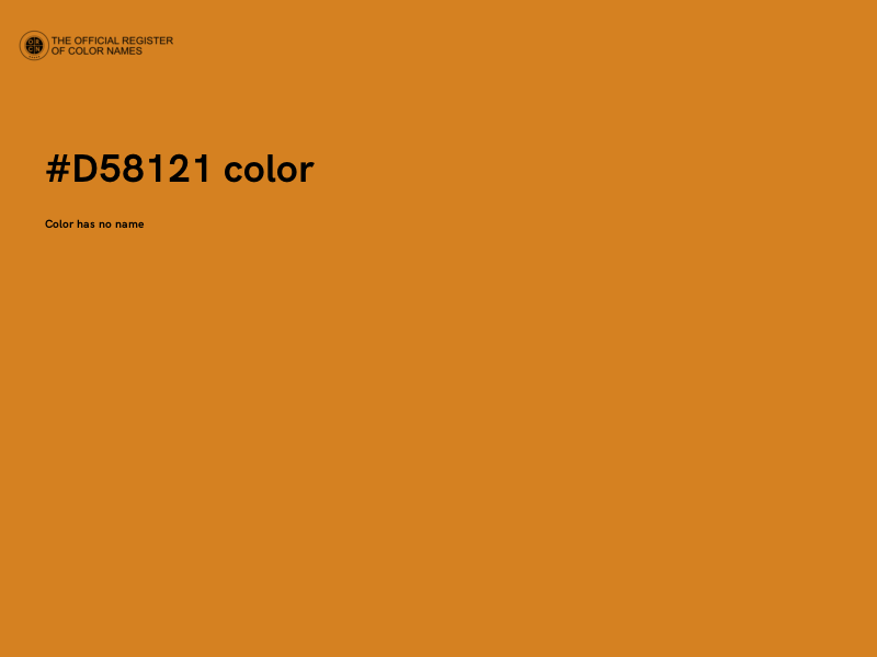 #D58121 color image
