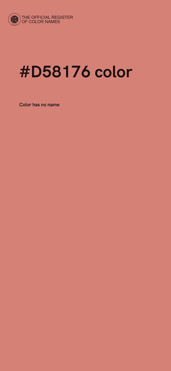 #D58176 color image