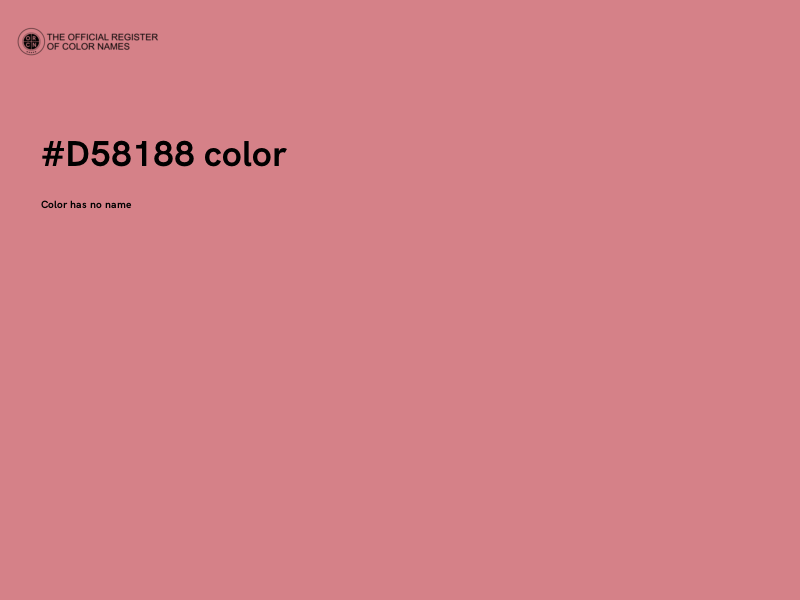 #D58188 color image