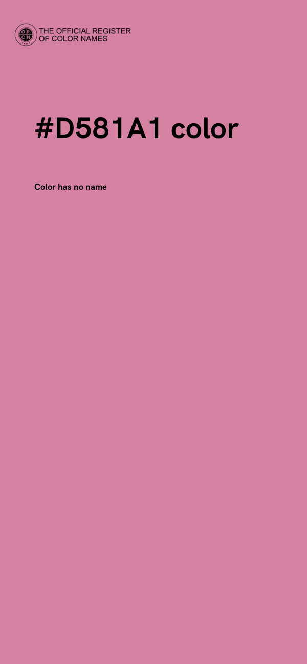 #D581A1 color image