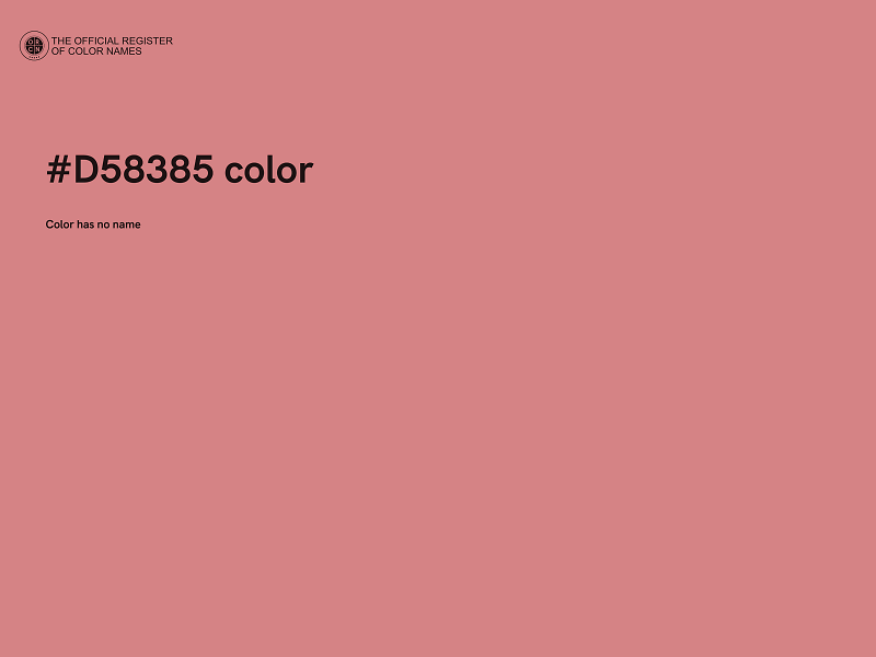 #D58385 color image