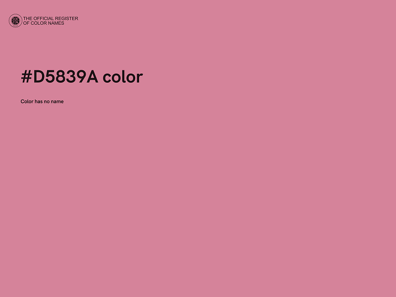 #D5839A color image