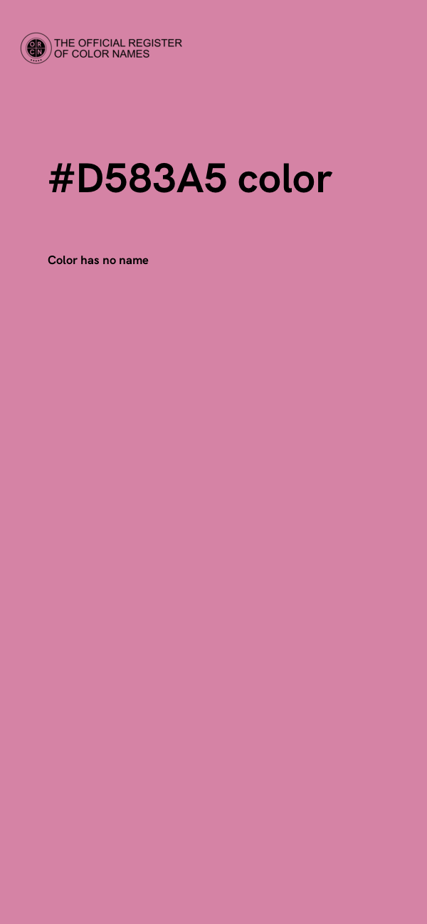 #D583A5 color image