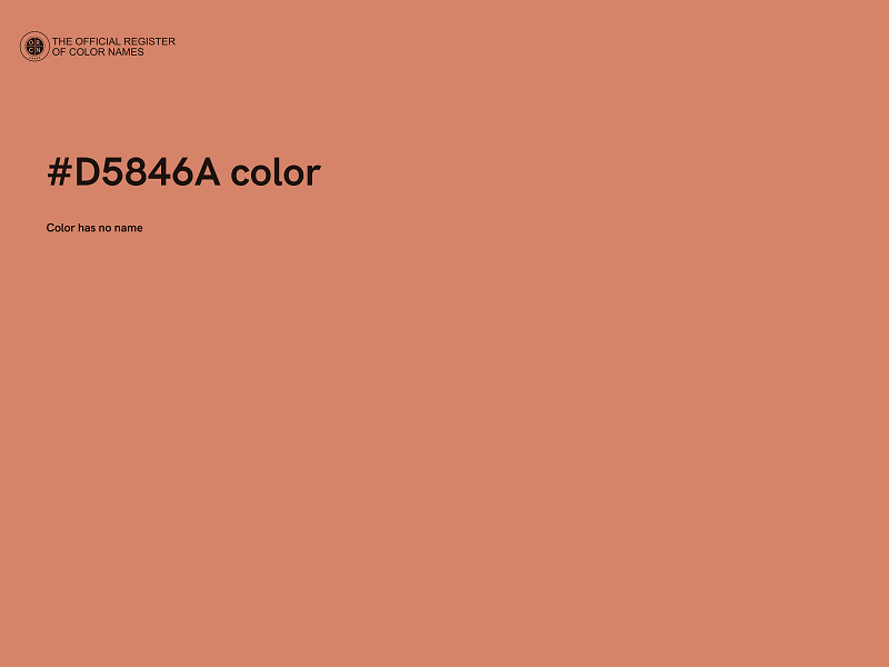 #D5846A color image