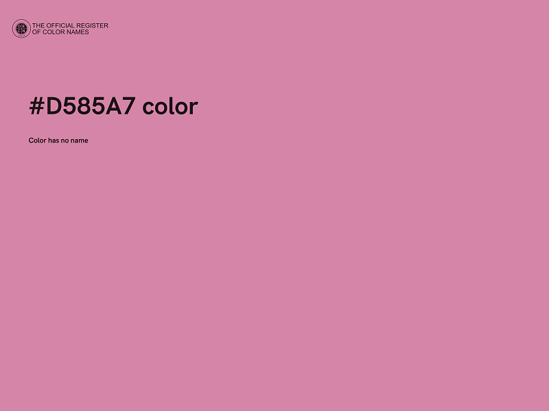 #D585A7 color image