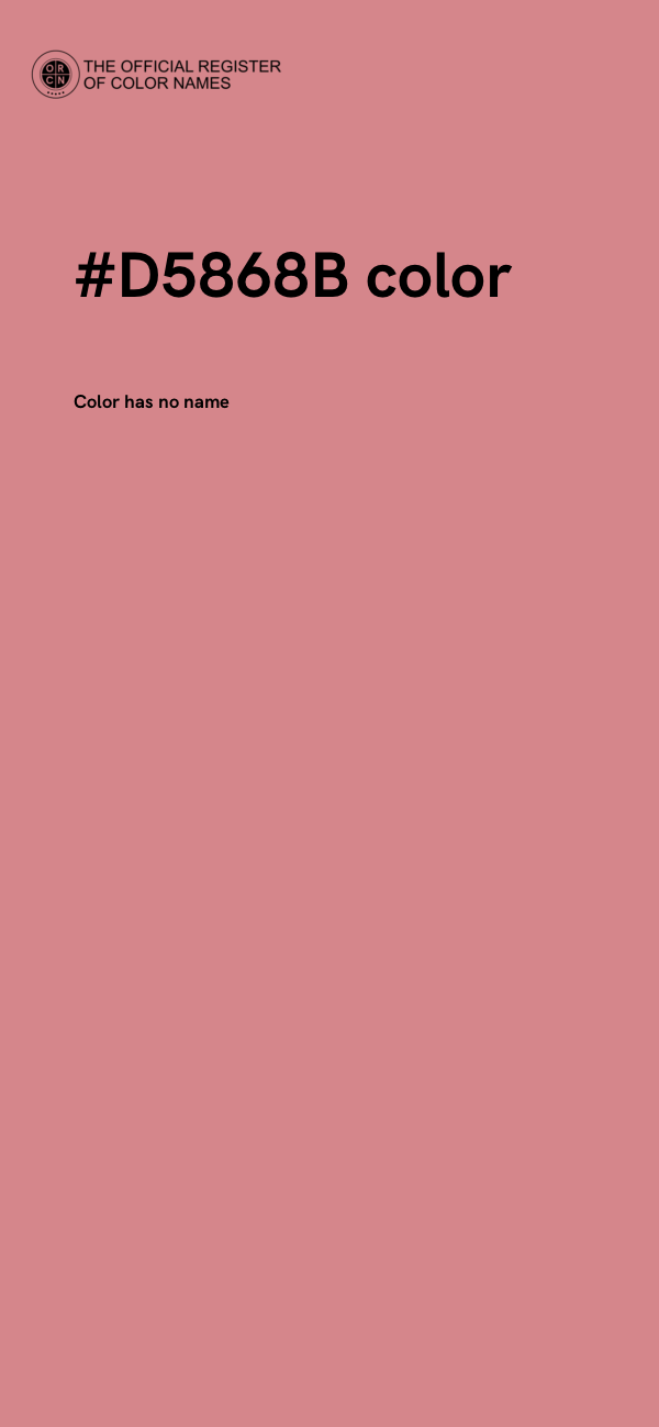 #D5868B color image