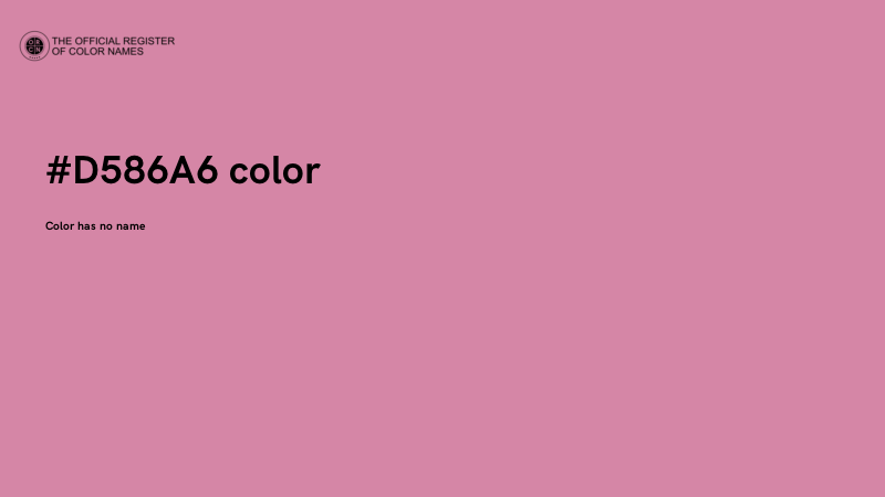 #D586A6 color image