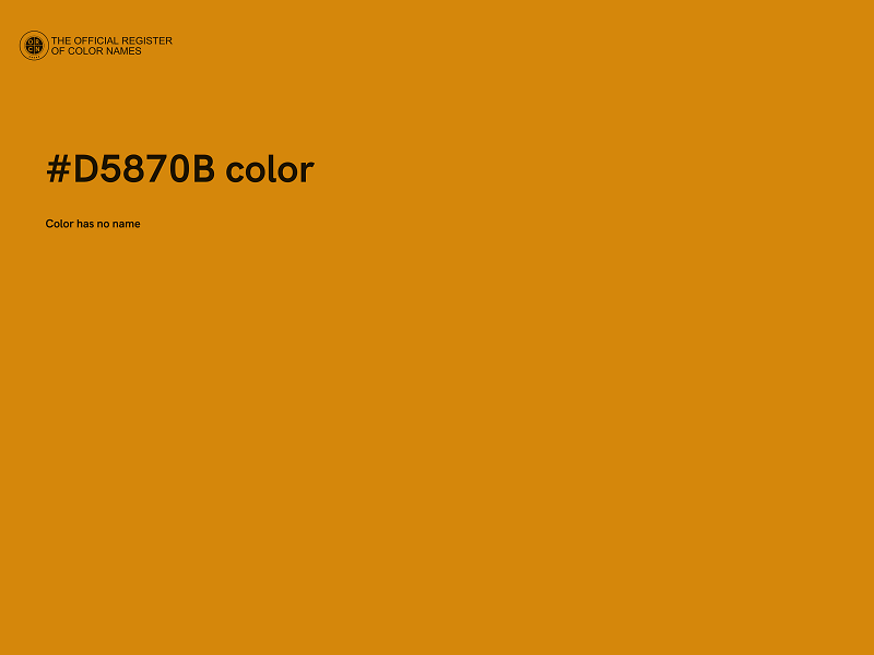#D5870B color image