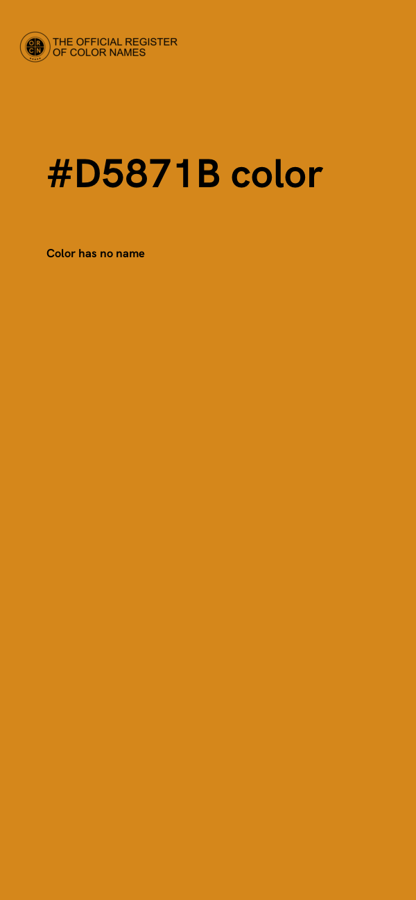 #D5871B color image