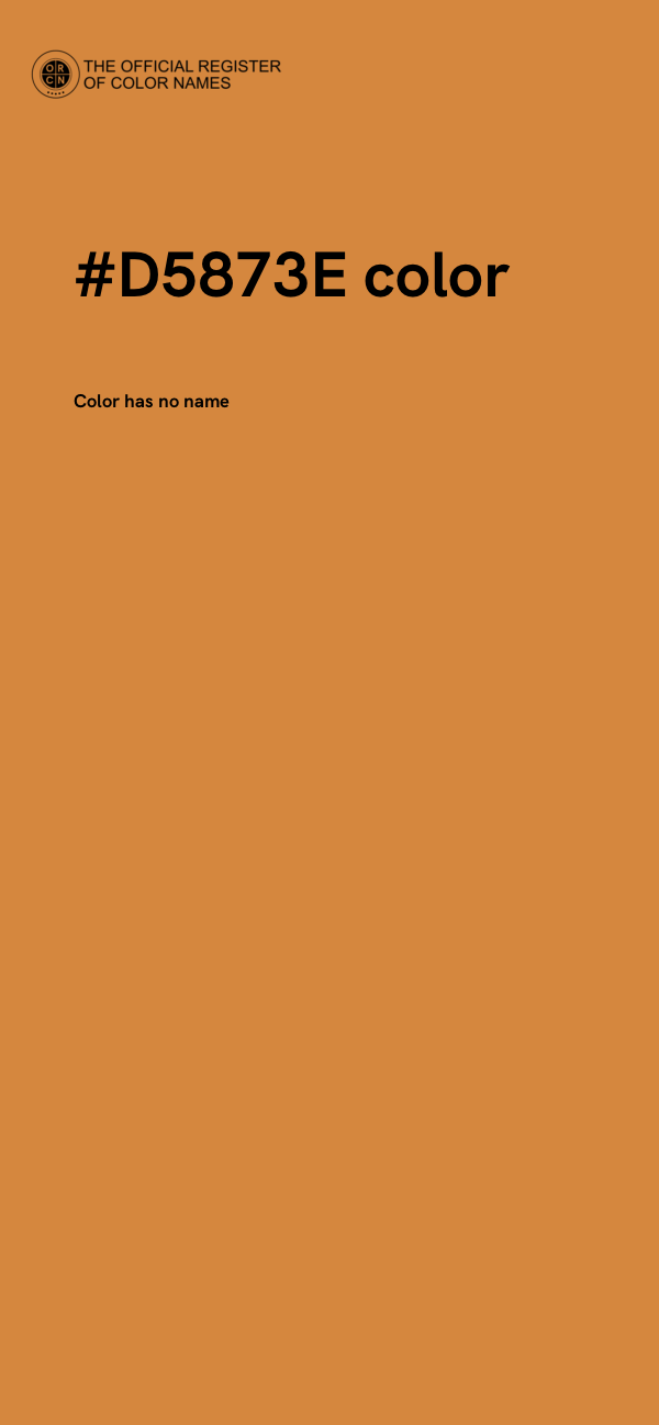 #D5873E color image