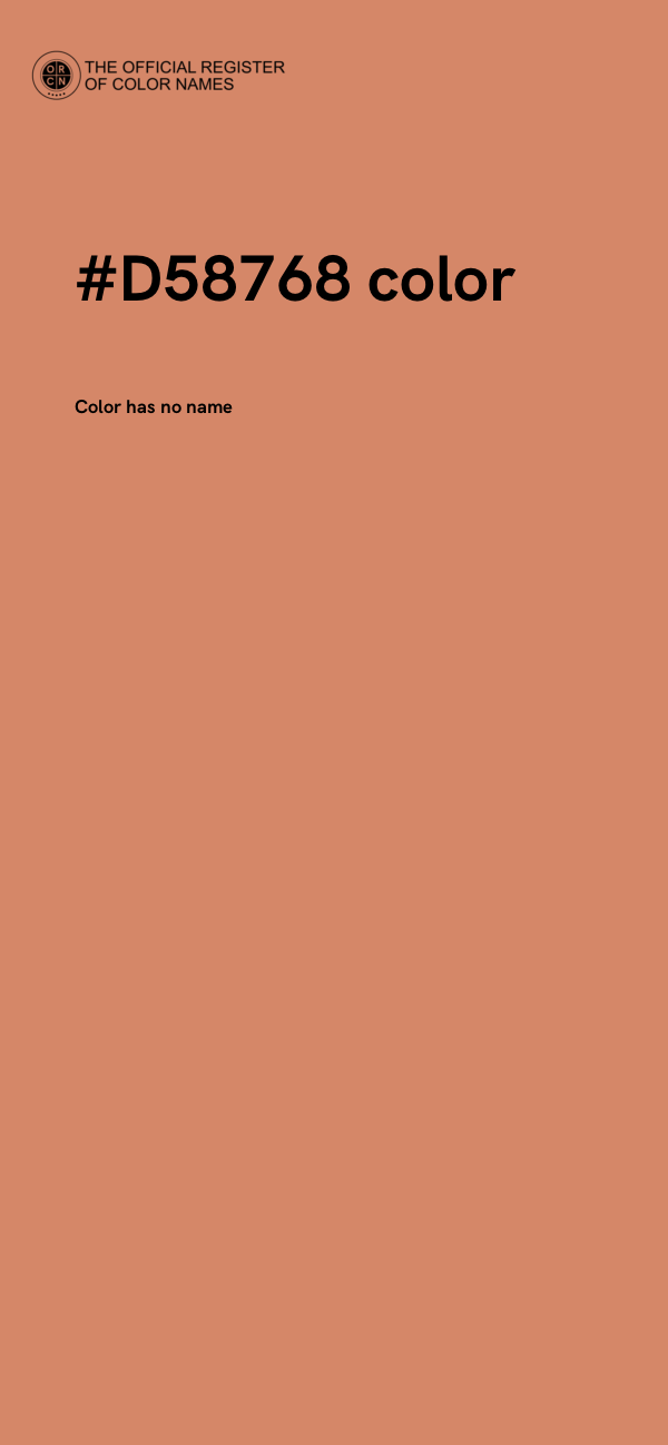#D58768 color image