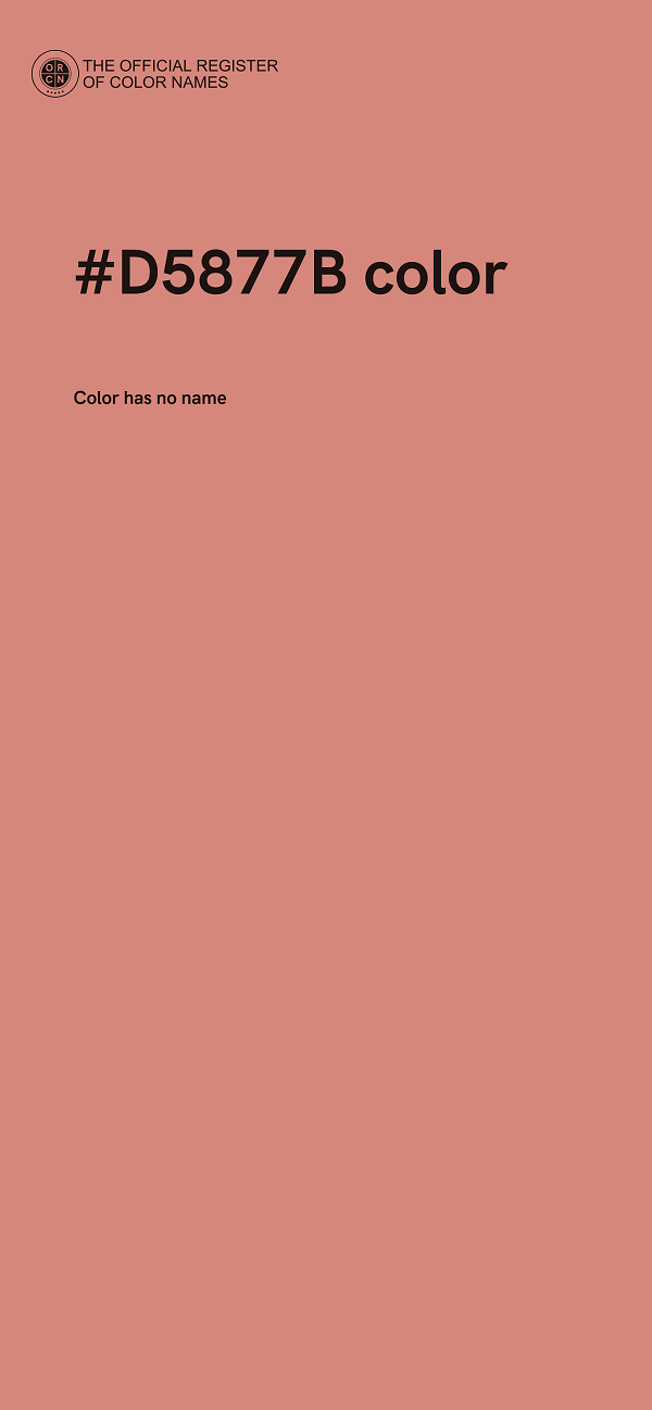 #D5877B color image