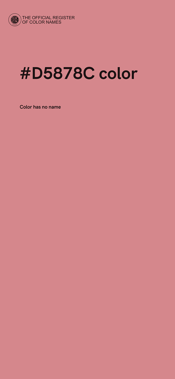 #D5878C color image
