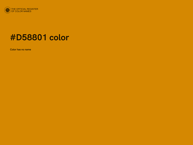 #D58801 color image