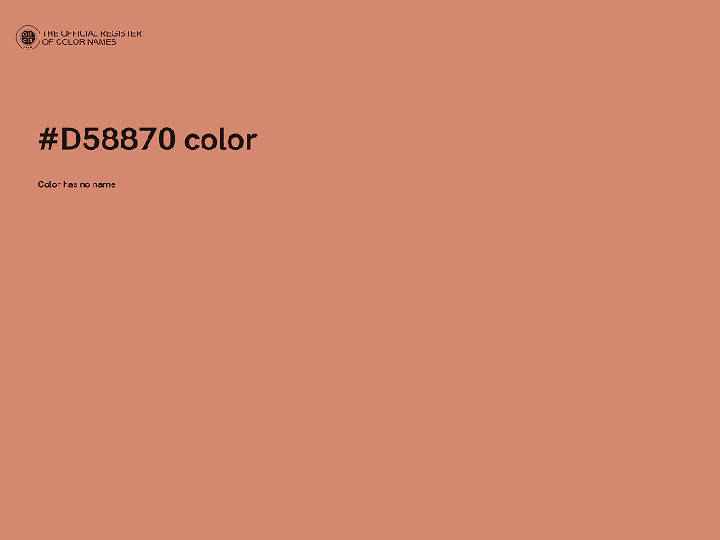 #D58870 color image