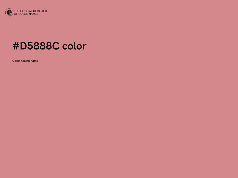 #D5888C color image