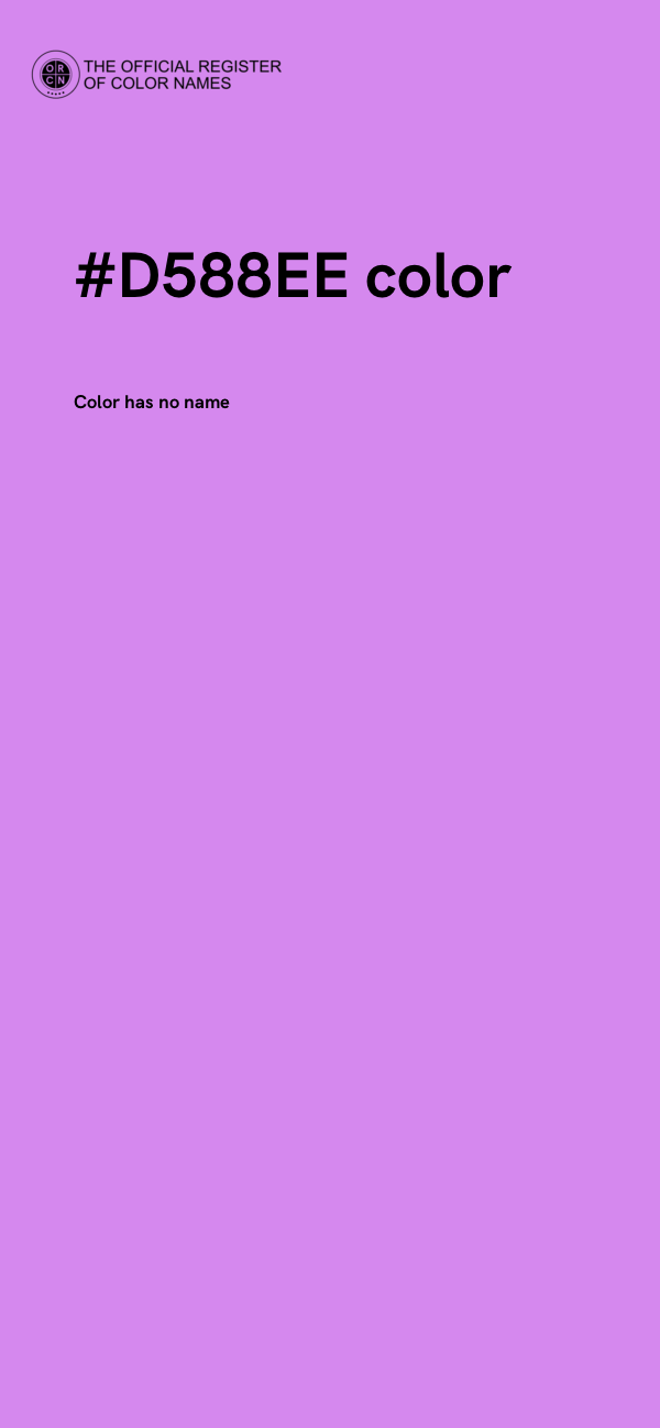 #D588EE color image