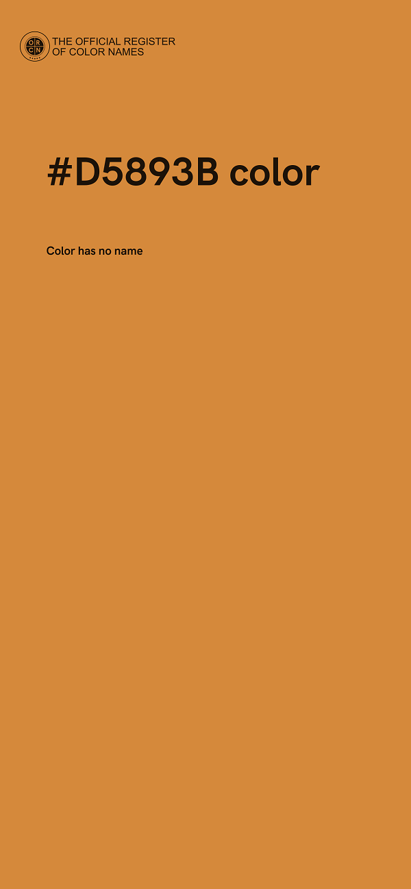 #D5893B color image