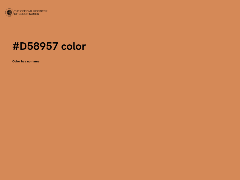 #D58957 color image