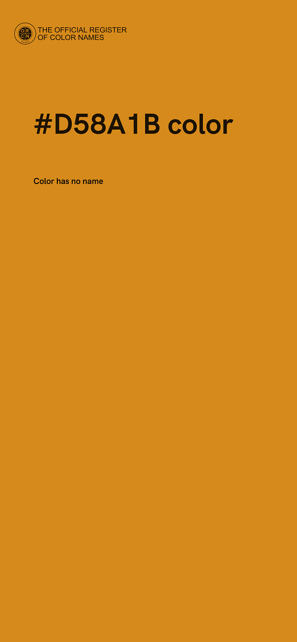 #D58A1B color image