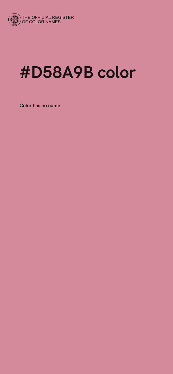 #D58A9B color image